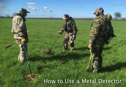 how to use a metal detector