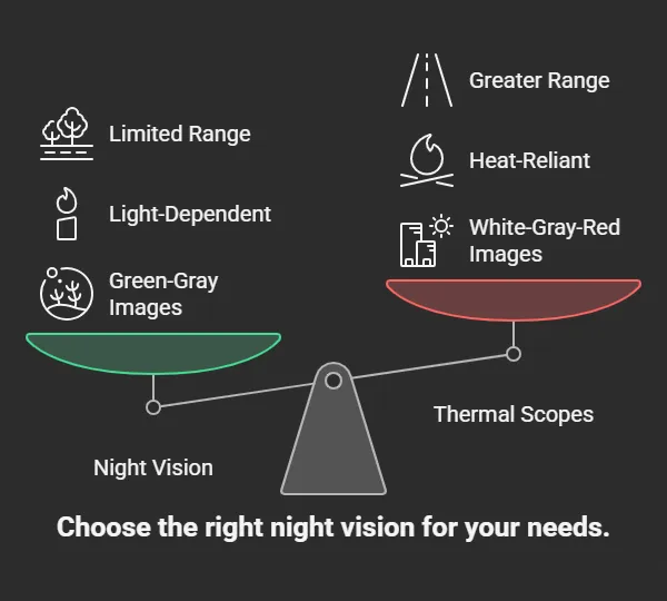 Infrared vs Thermal Night Vision