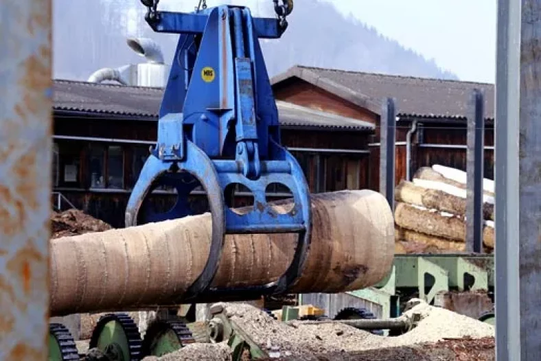What are produced in sawmills