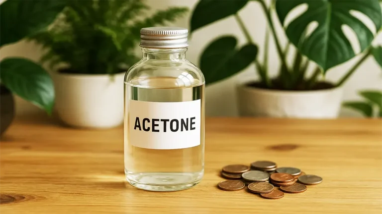 acetone to clean coins