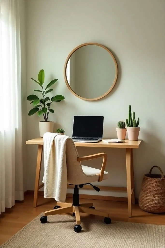 Stylish DIY Home Office with Natural Elements
