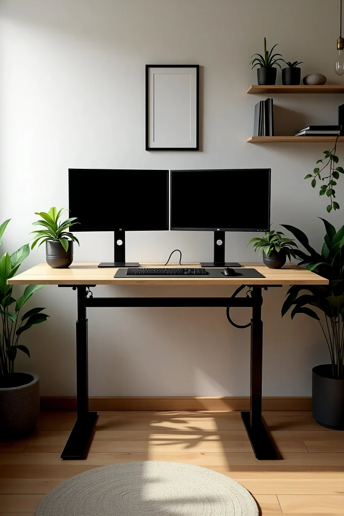 Minimalist Standing Desk Setup That Feels Calm and Powerful