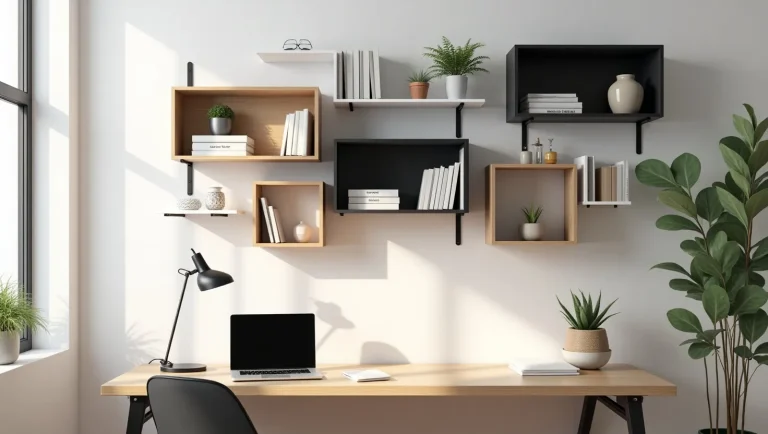 wall-mounted-shelves-for-home-office