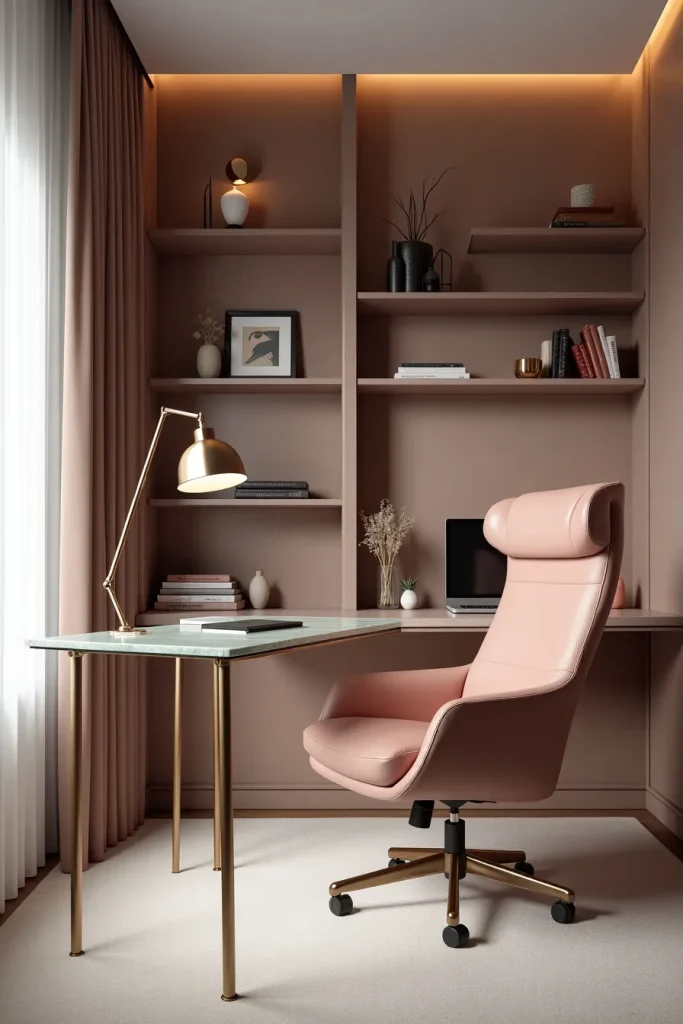 a Pink Desk Aesthetic with this Minimal Feminine Setup