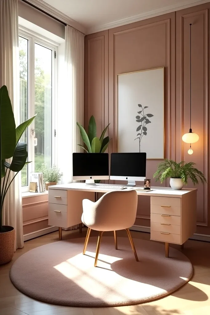 Easy Dual Monitor Soft-Toned Workspace Ideas That Feel Ultra-Luxurious