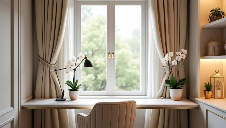 feminine tiny office space ideas