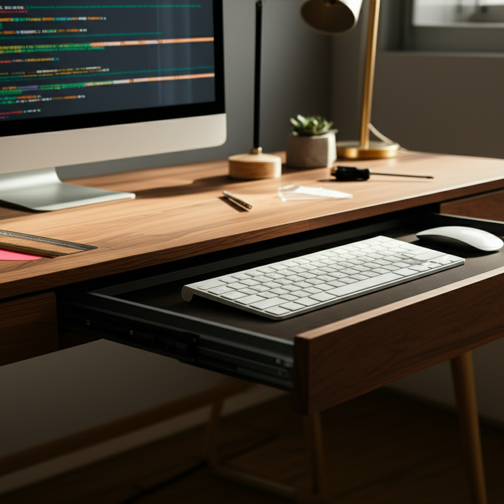 DIY Desk Makeover with Keyboard Drawer: Genius Upgrade - Tool Guider