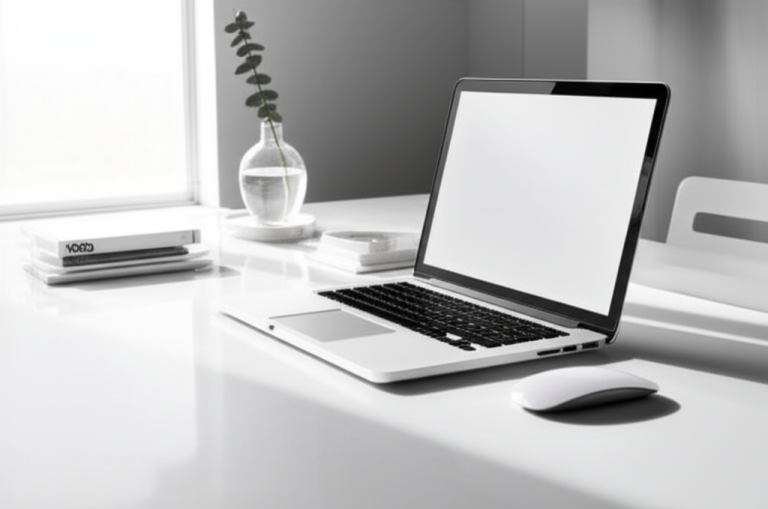 White Minimalist Desk: Essential, Stunning Space