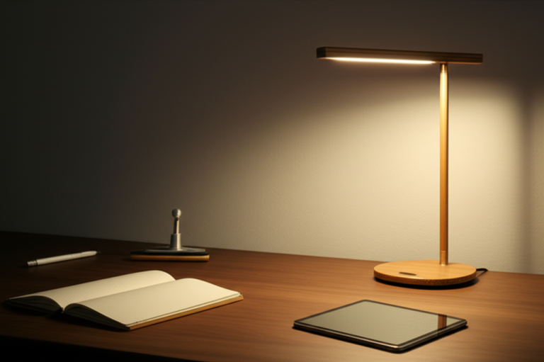 Minimalist Lamp Desk: Essential Style For Students