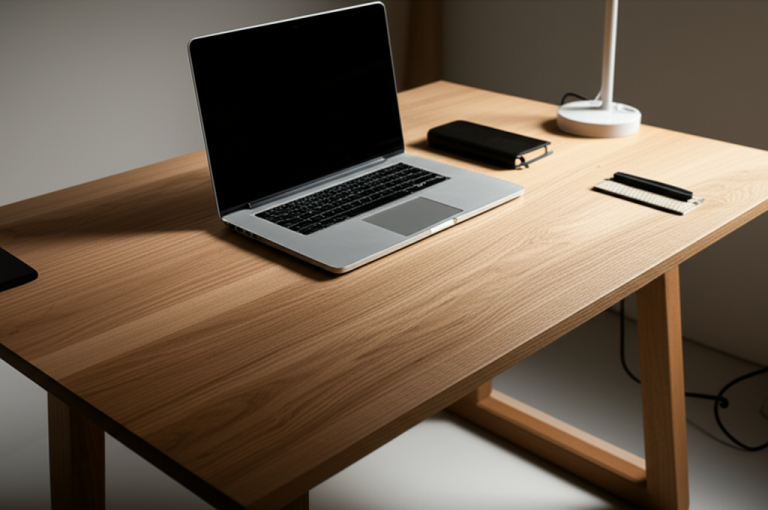 Minimalist Oak Desk: Essential Design For Ultimate Focus