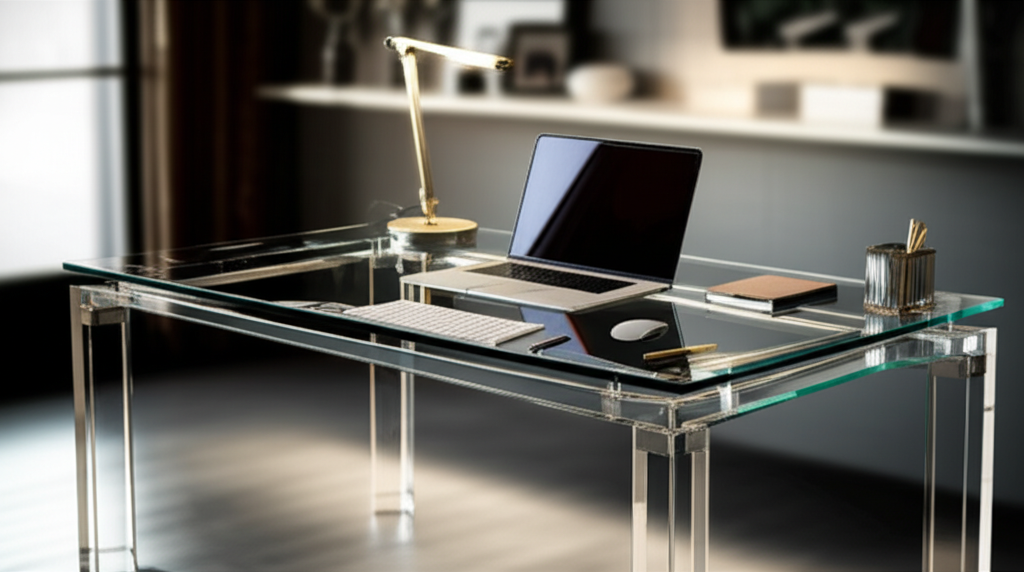 Glass or Acrylic Modern Desk: Essential, Stunning Guide - Tool Guider ...