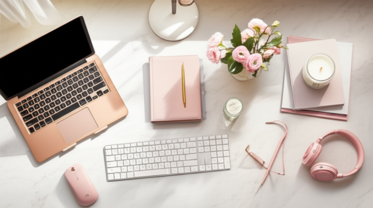 Luxury Feminine Desk Inspiration: Ultimate, Essential Style