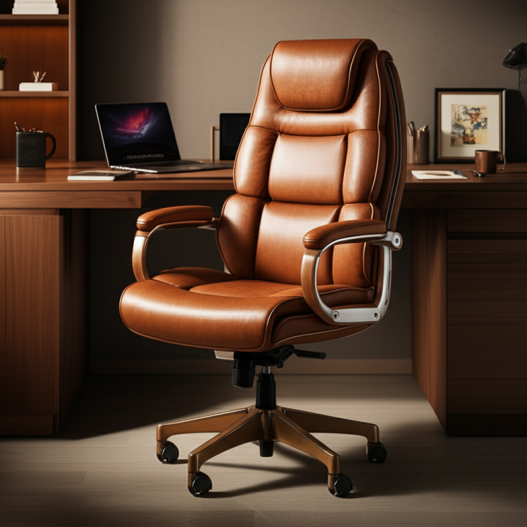 Cognac Leather Office Chair Aesthetic: Essential Upgrade